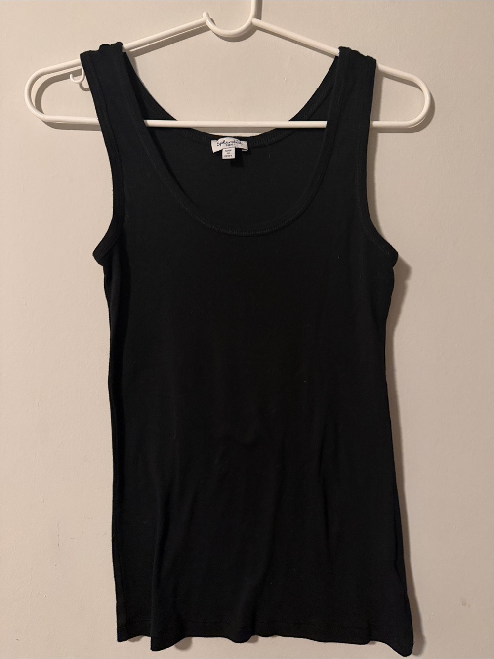 Splendid Black Scoop Tank